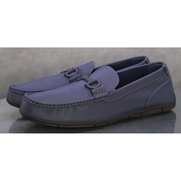 Aldo Orlovoflex $150 Men\'s Horsebit Loafer Casual Shoes Sz 12 M Leather Blue EUC